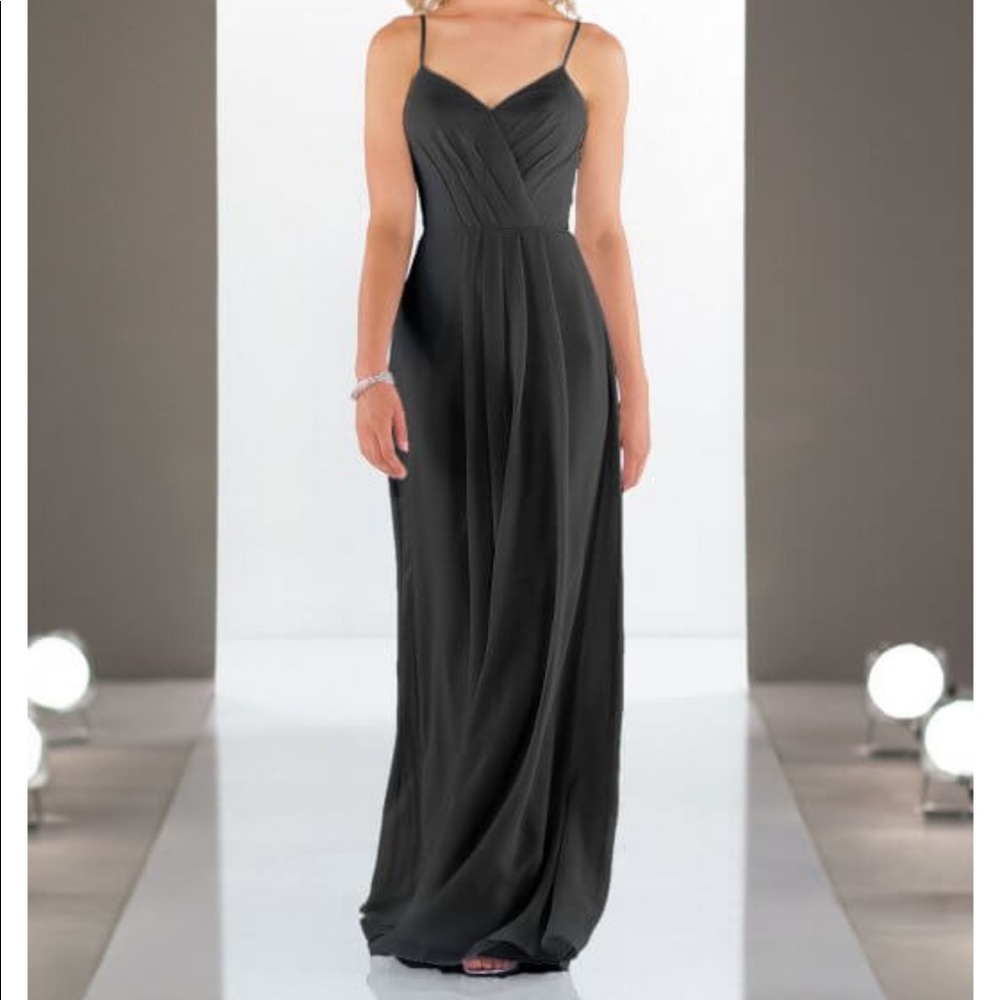 Sorella Vita Black bridesmaid dress